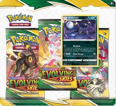Evolving Skies 3 Pack Blister [Umbreon] - SWSH07: Evolving Skies (SWSH07)