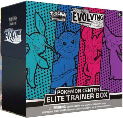 Evolving Skies Pokemon Center Elite Trainer Box [Glaceon/Vaporeon/Sylveon/Espeon] (Exclusive) - SWSH07: Evolving Skies (SWSH07)