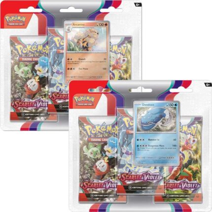 Scarlet & Violet 3 Pack Blister [Set of 2] - SV01: Scarlet & Violet Base Set (SVI)