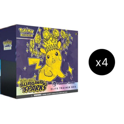 Surging Sparks Pokemon Center Elite Trainer Box (Exclusive) Case - SV08: Surging Sparks (SSP)